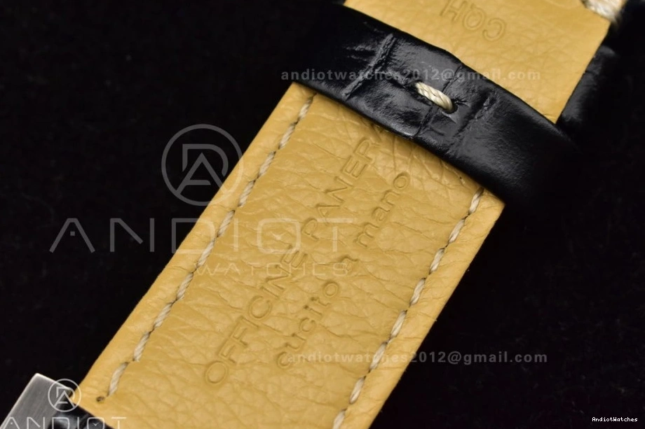 Strap with Superlumed Edition XF H Leather Trendy A6497 1:1 Dial Y-Incabloc PAM217 993 Black Best on 1119